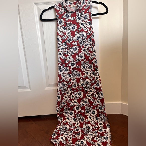 Floral Bodycon Racerback Midi Dress, size small - Picture 2 of 6